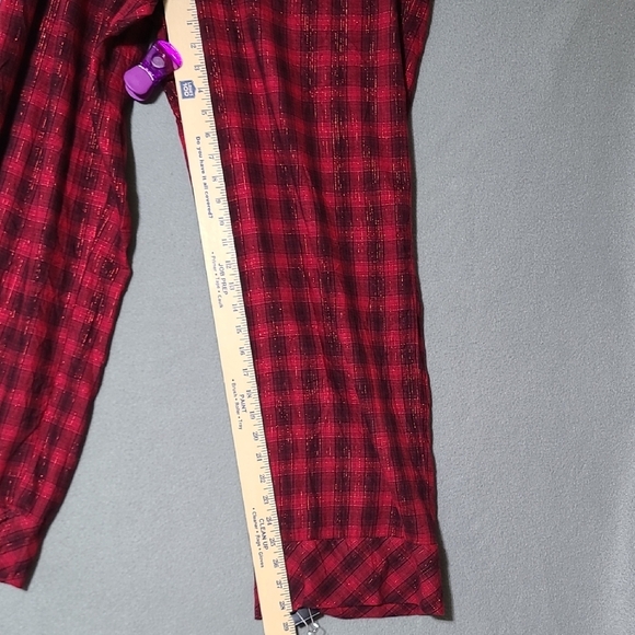 VICTORIA'S SECRET Women's Red Plaid Pajama Pants Drawstring Waist - Size‎ XL - Picture 7 of 7